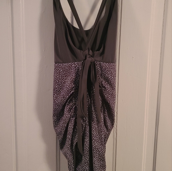 Senita Maternity One Piece- Grey Dot Swimsuit - Picture 3 of 4